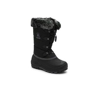 Kamik Snow Gipsy Girls Boots with Faux Fur Trim - Size 9